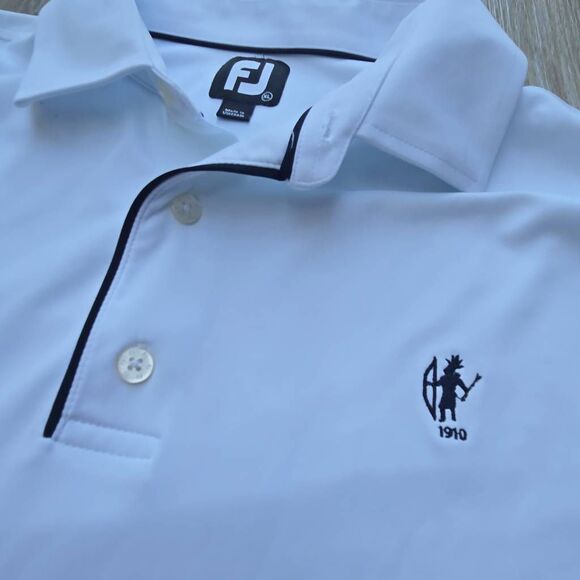 FootJoy fj Men's Long Sleeve Sun Protection Golf Polo xl white 2023 Sr. Ryder Cu - Picture 1 of 12